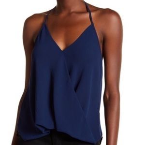 Naked Zebra blue halter top